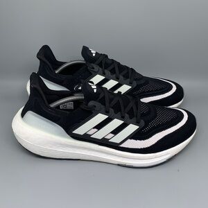 Adidas Ultraboost Light 23 Black White Running Shoes‎ HQ6340 Men’s Sz 13
